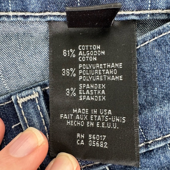 Striped Low Rise Flares Jeans - Picture 4 of 8